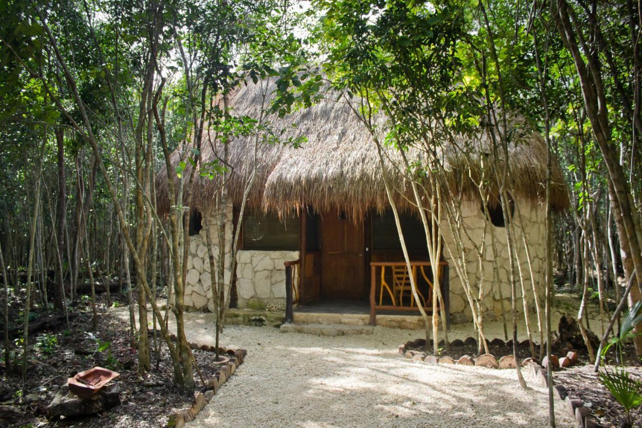 Aldea Maya-Ha Cabanas Con Cenotes Puerto Morelos Exterior foto